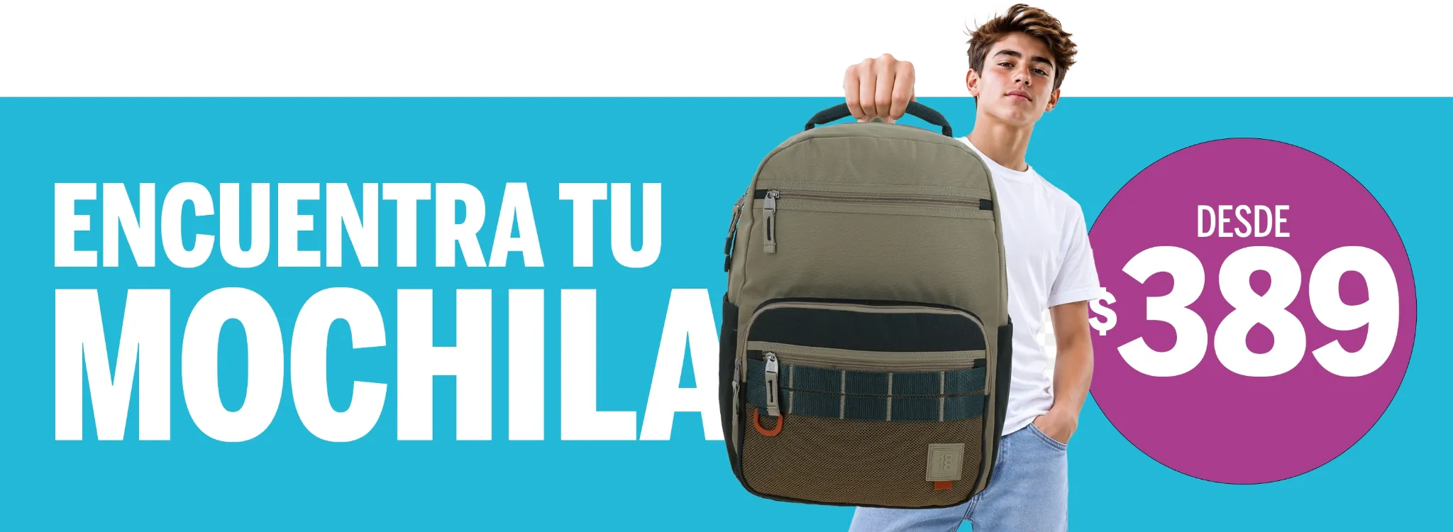Encuentra tu mochila desde $389.